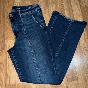 Hi rise artist flare jeans